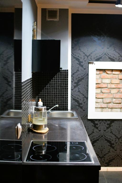 Apartament Poznań - nowoczesna kuchnia z płytą indukcyjną